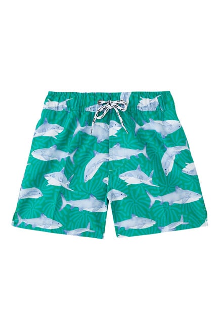 Kids Reef Shark Swim Shorts